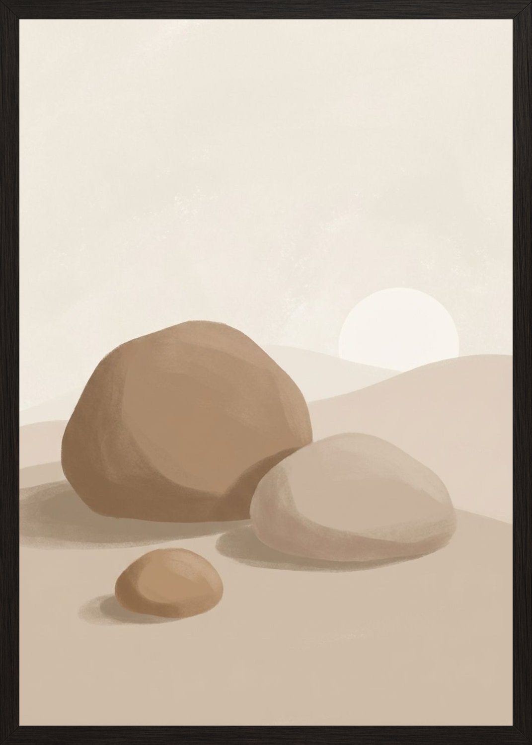 Poster in black frame