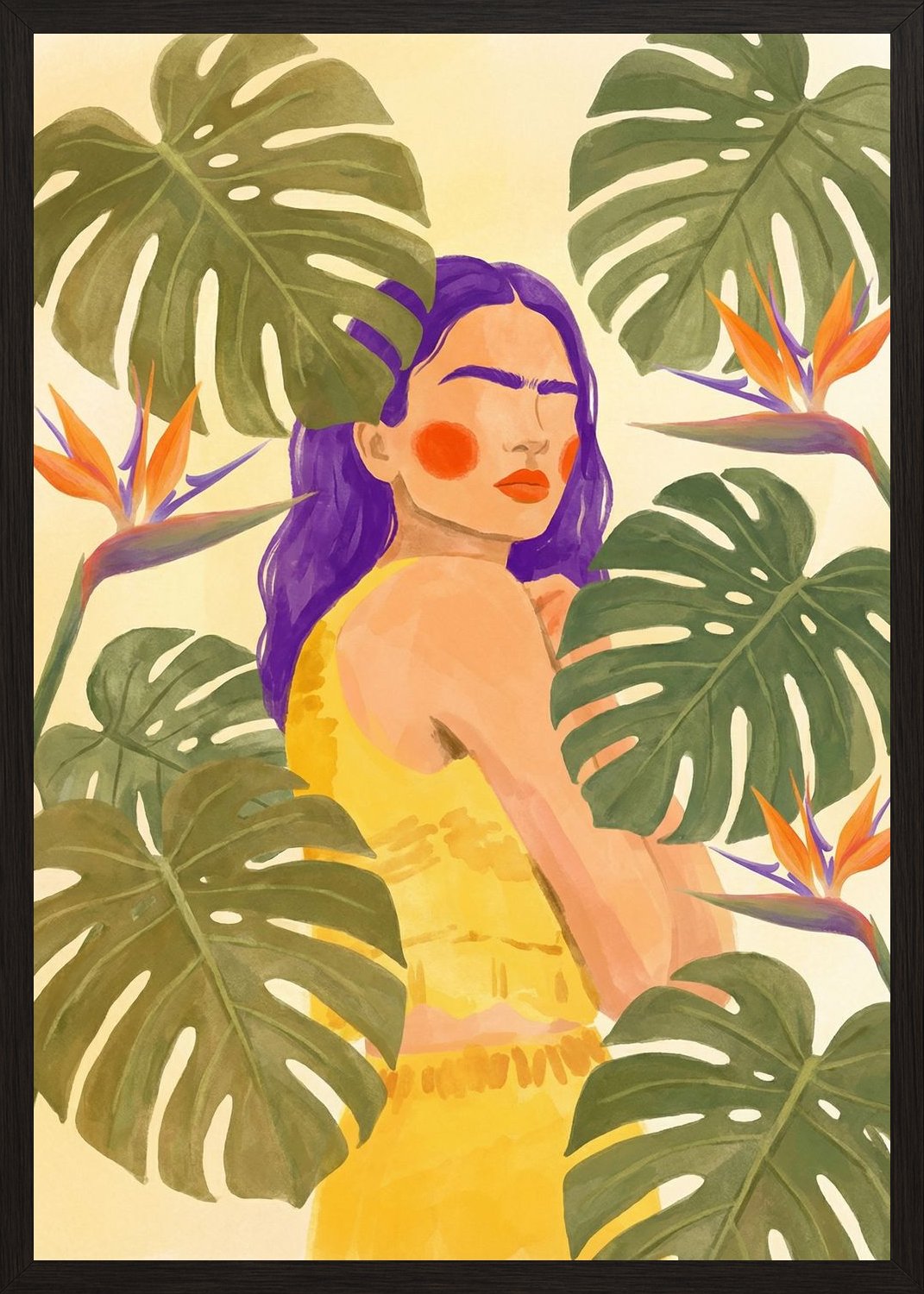 Poster in oak frame