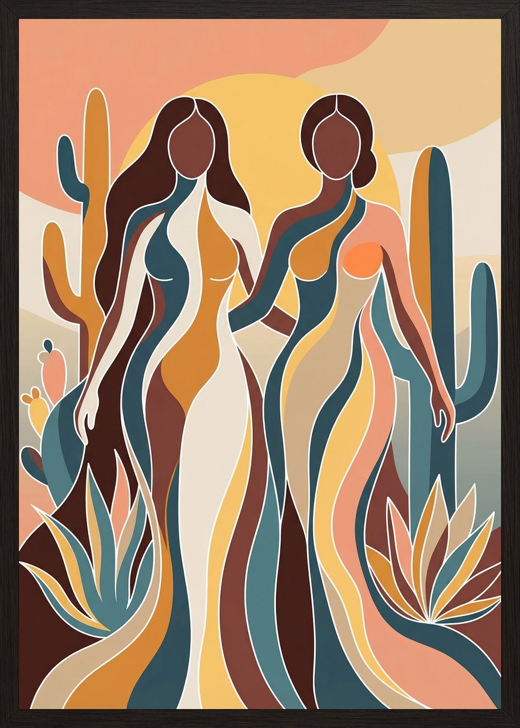 Poster in oak frame