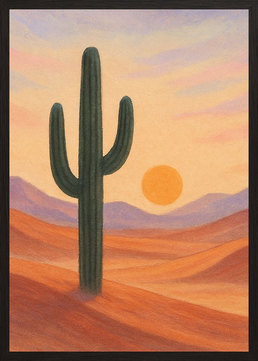 Poster in black frame