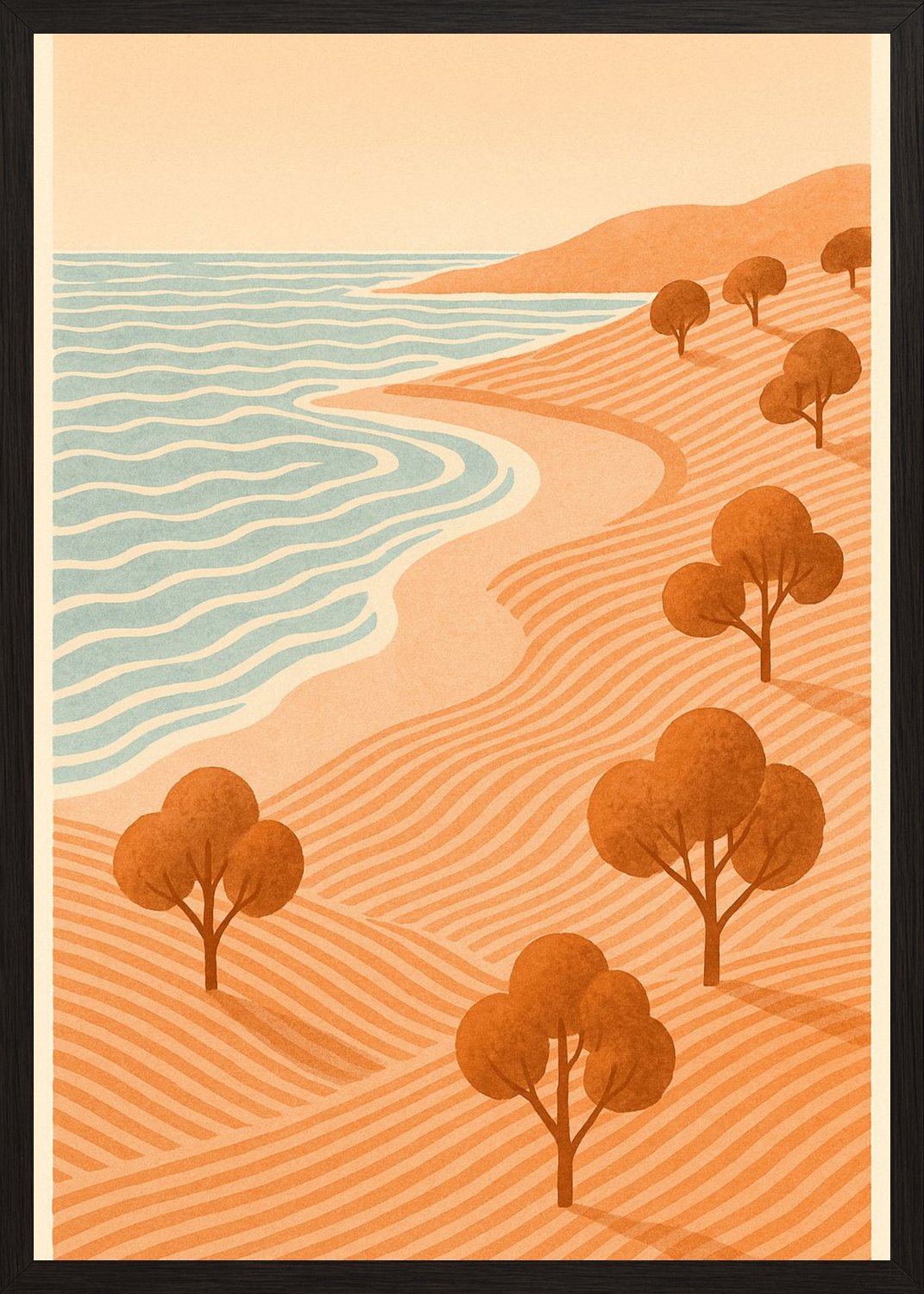 Poster in black frame