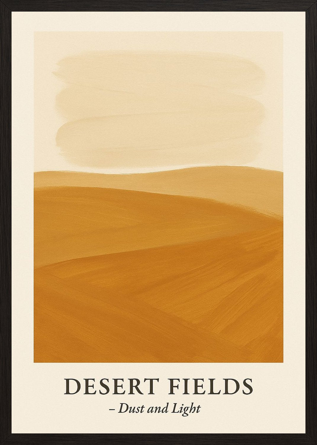 Poster in black frame