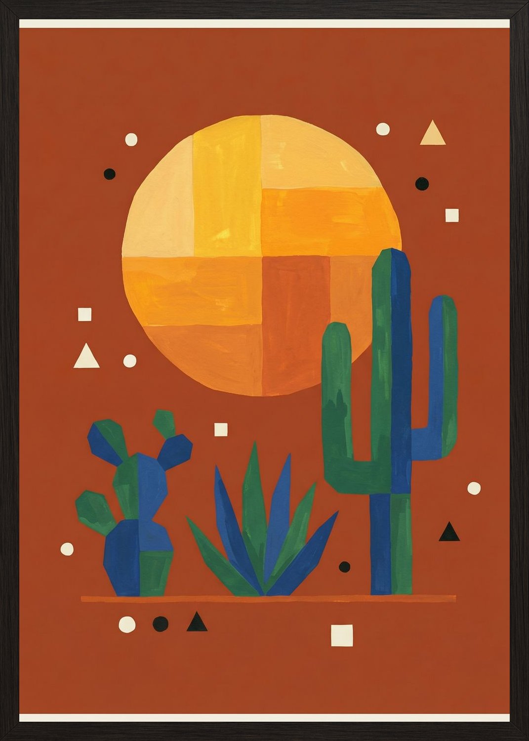 Poster in oak frame