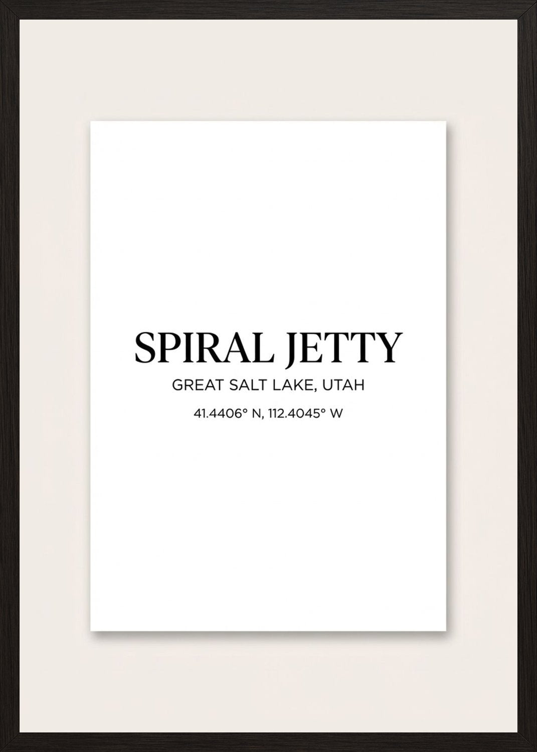 Poster in black frame