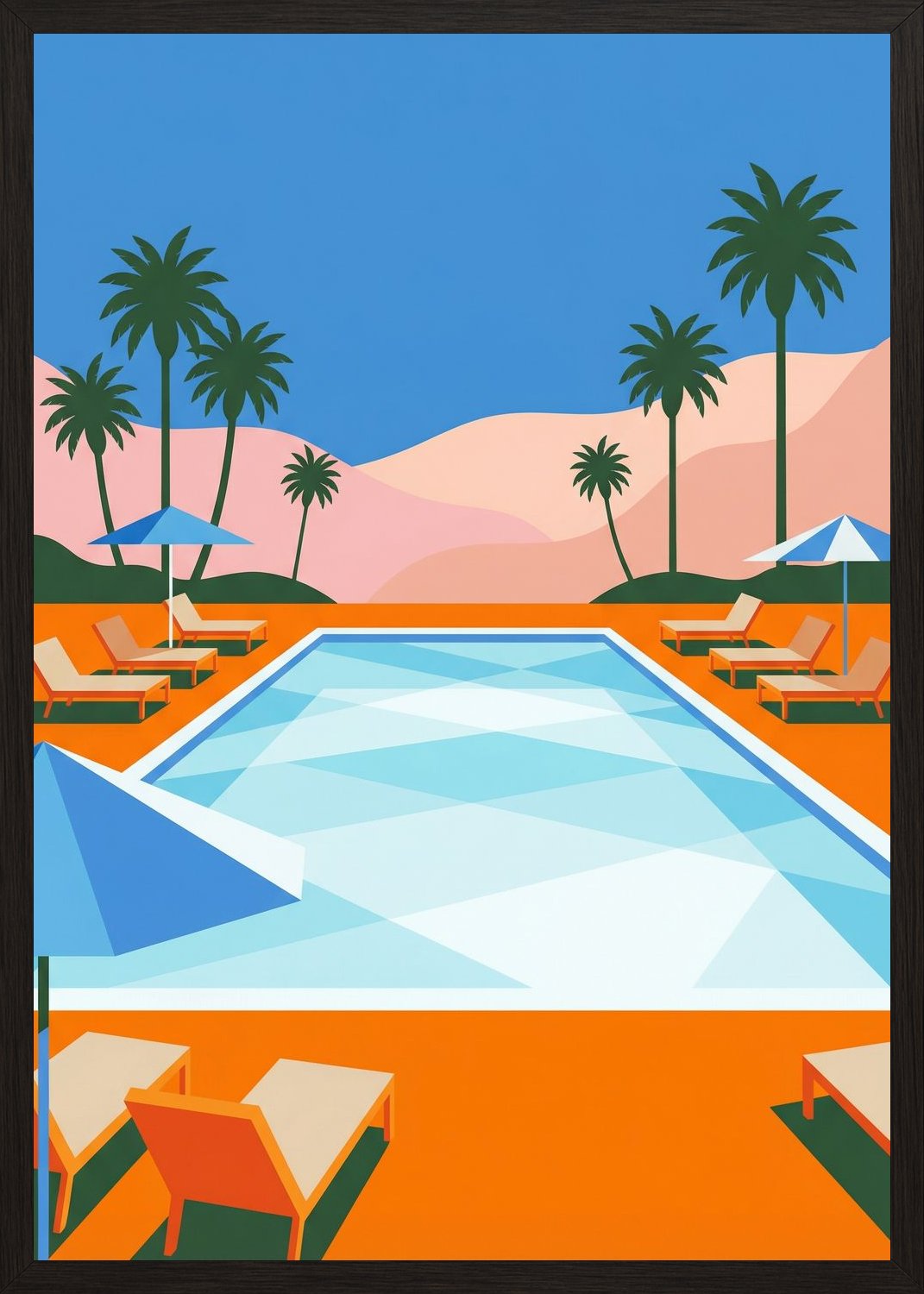 Poster in black frame