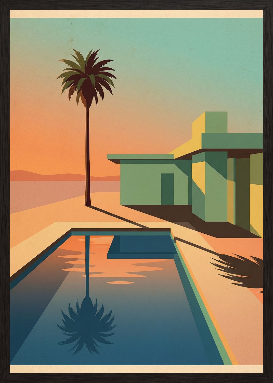 Poster in black frame