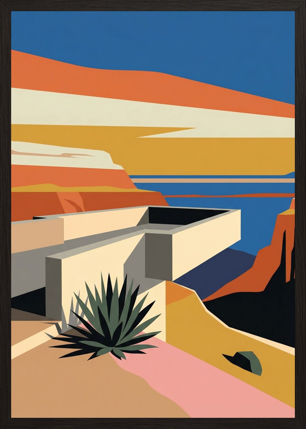 Poster in black frame