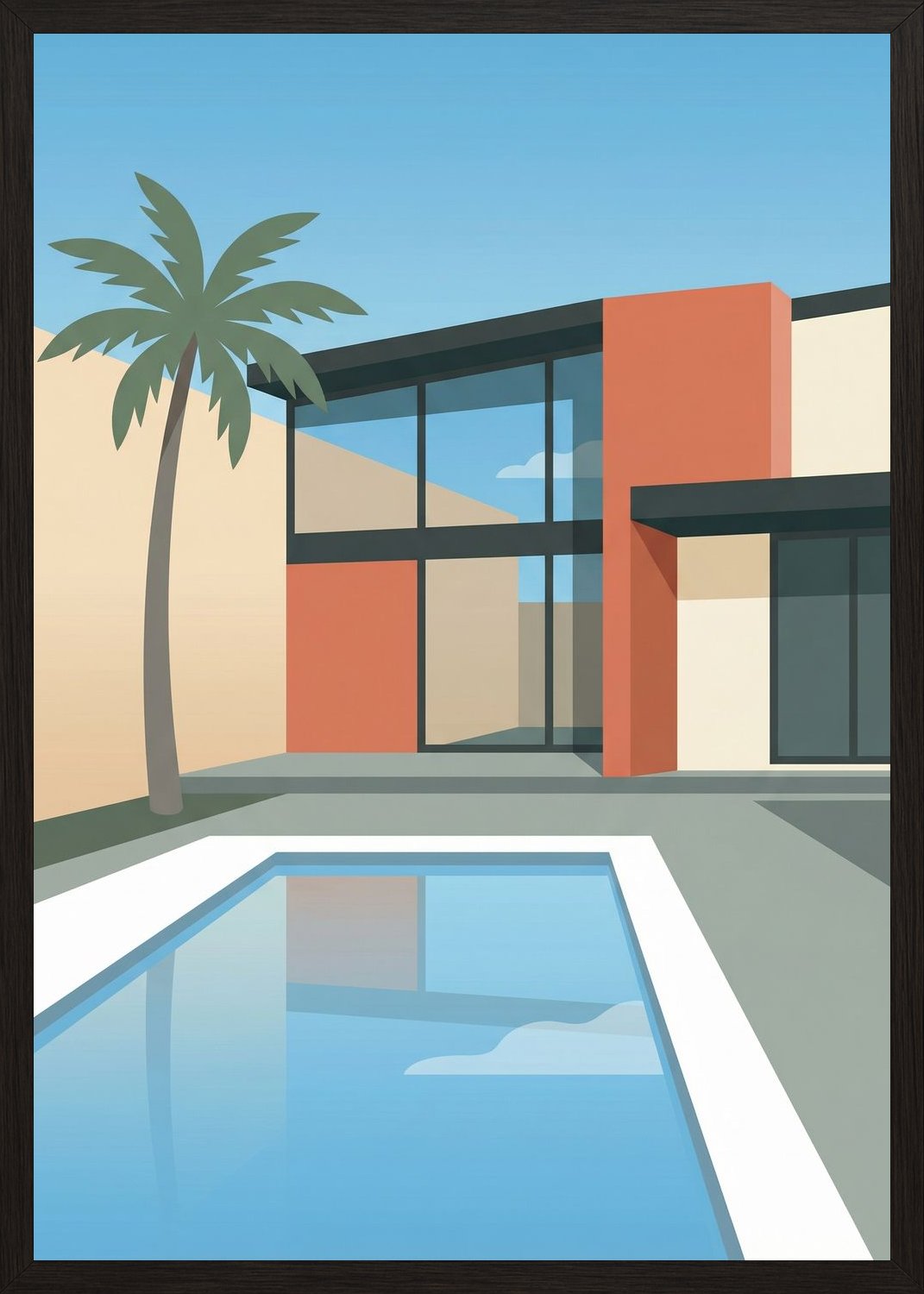 Poster in black frame