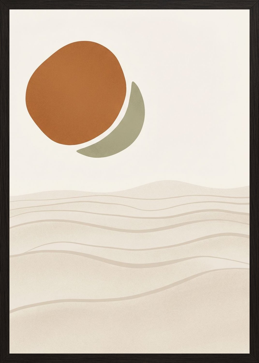 Poster in black frame