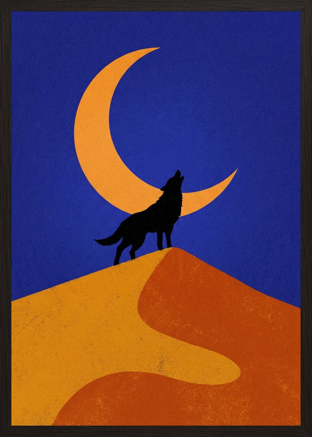Poster in black frame