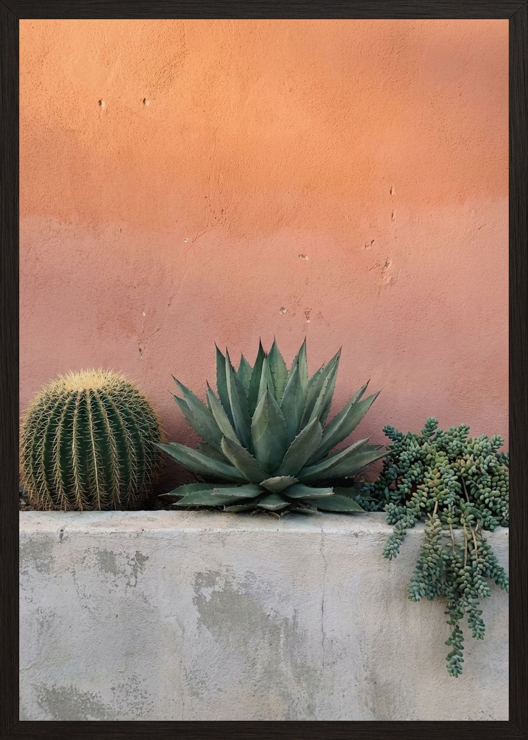 Poster in black frame