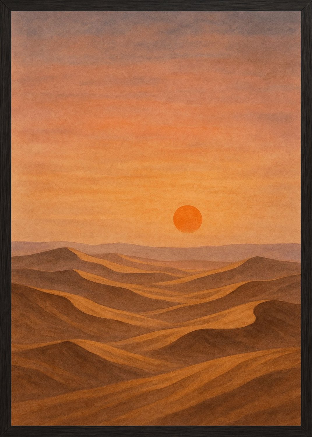Poster in black frame