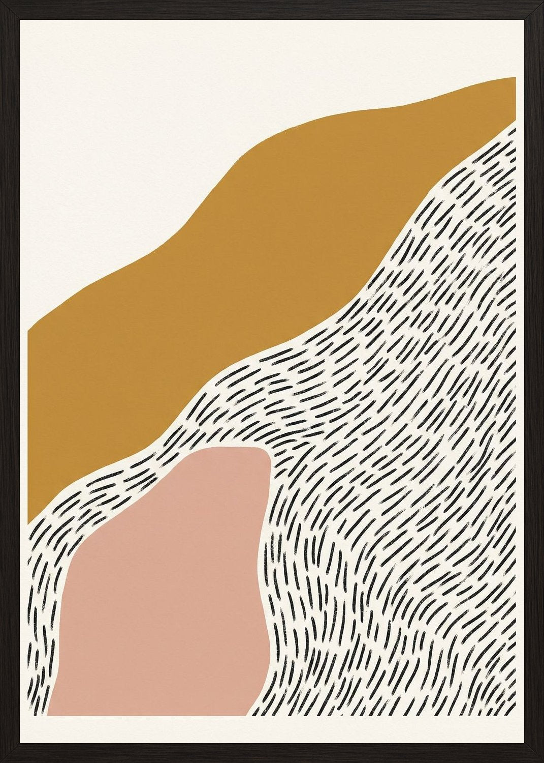 Poster in black frame