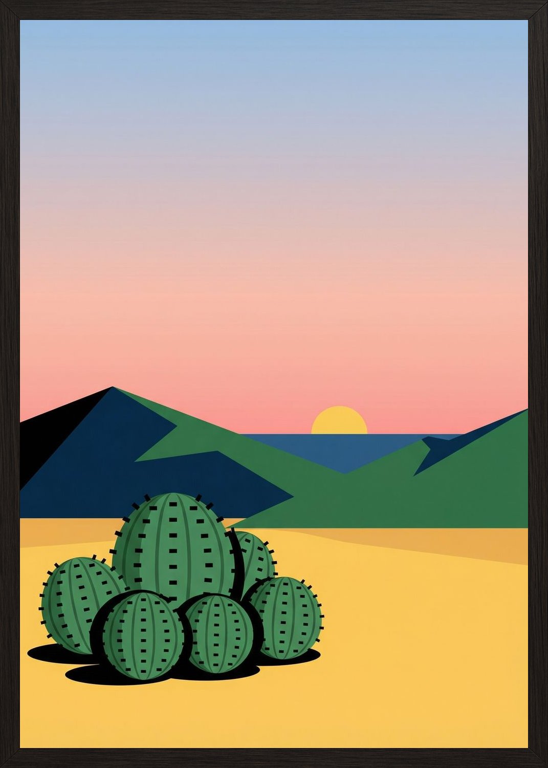 Poster in black frame