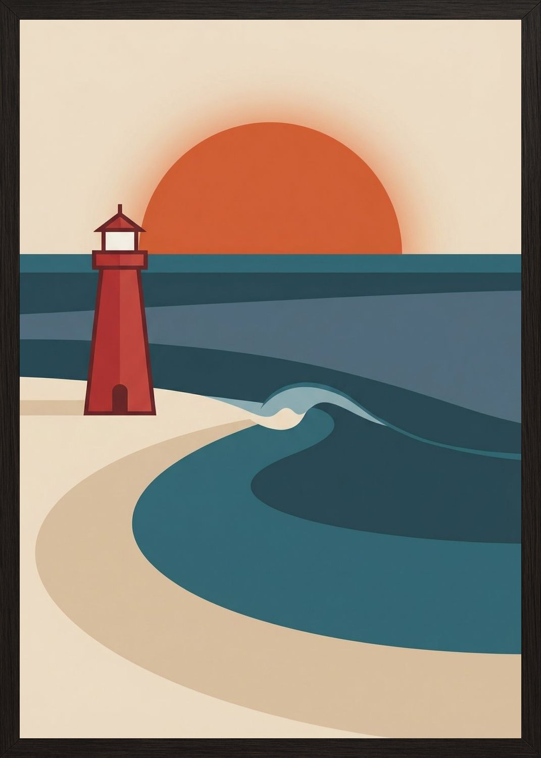 Poster in oak frame