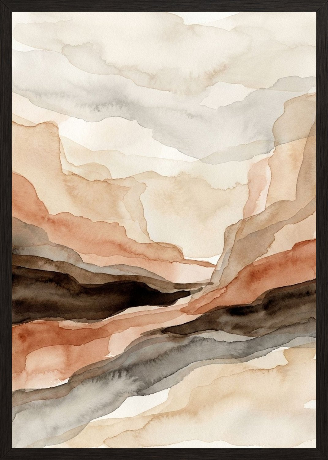 Poster in black frame