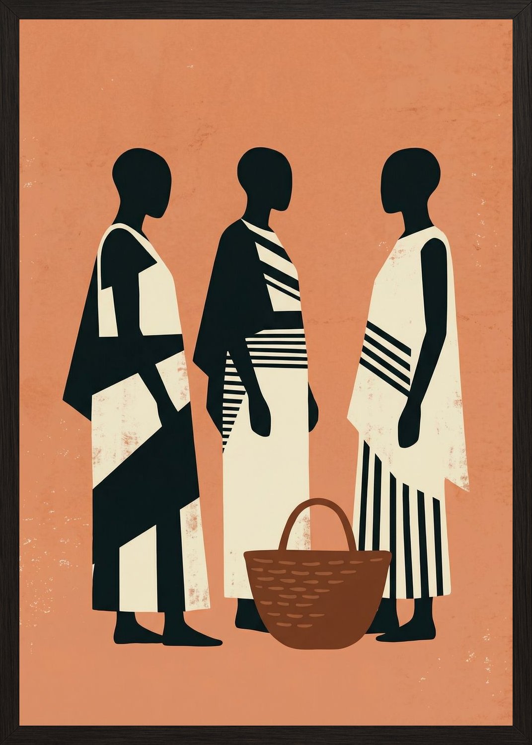 Poster in black frame