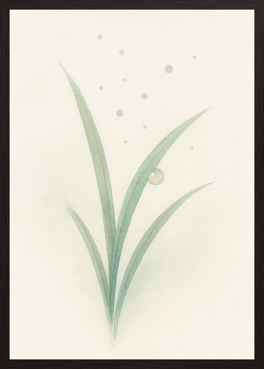 Poster in black frame