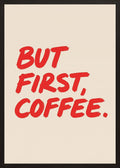 Poster in black frame