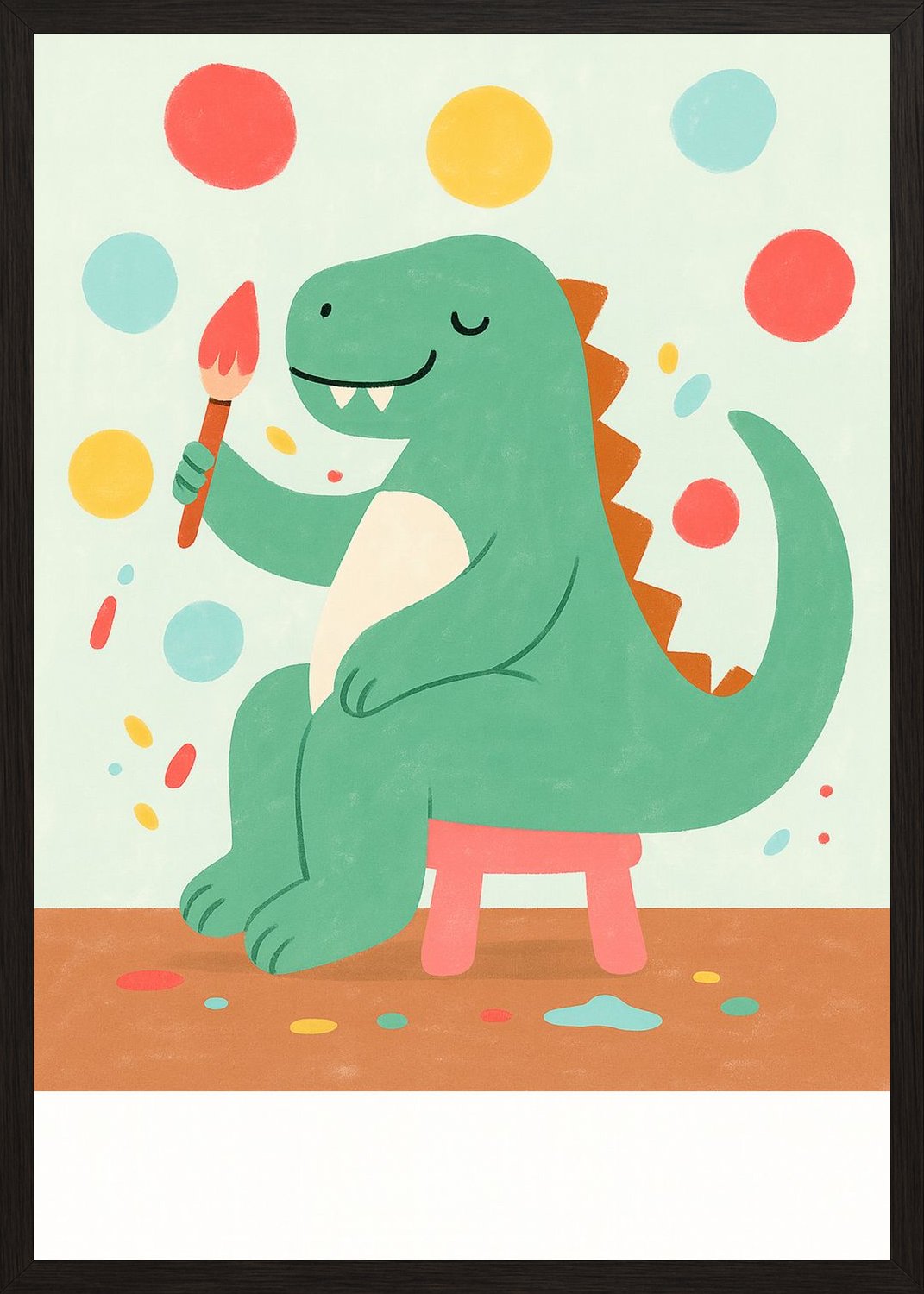 Poster in black frame