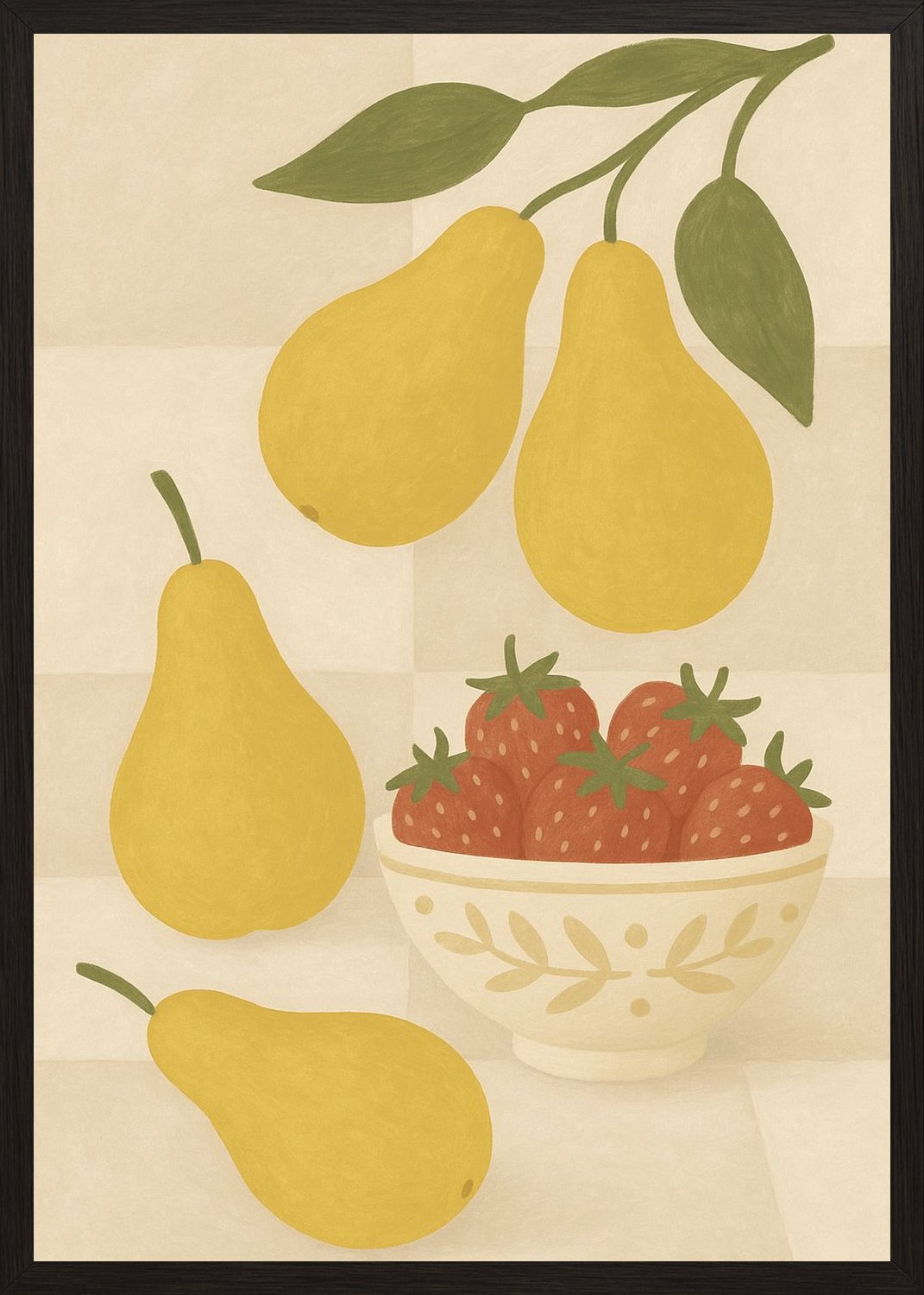 Poster in black frame