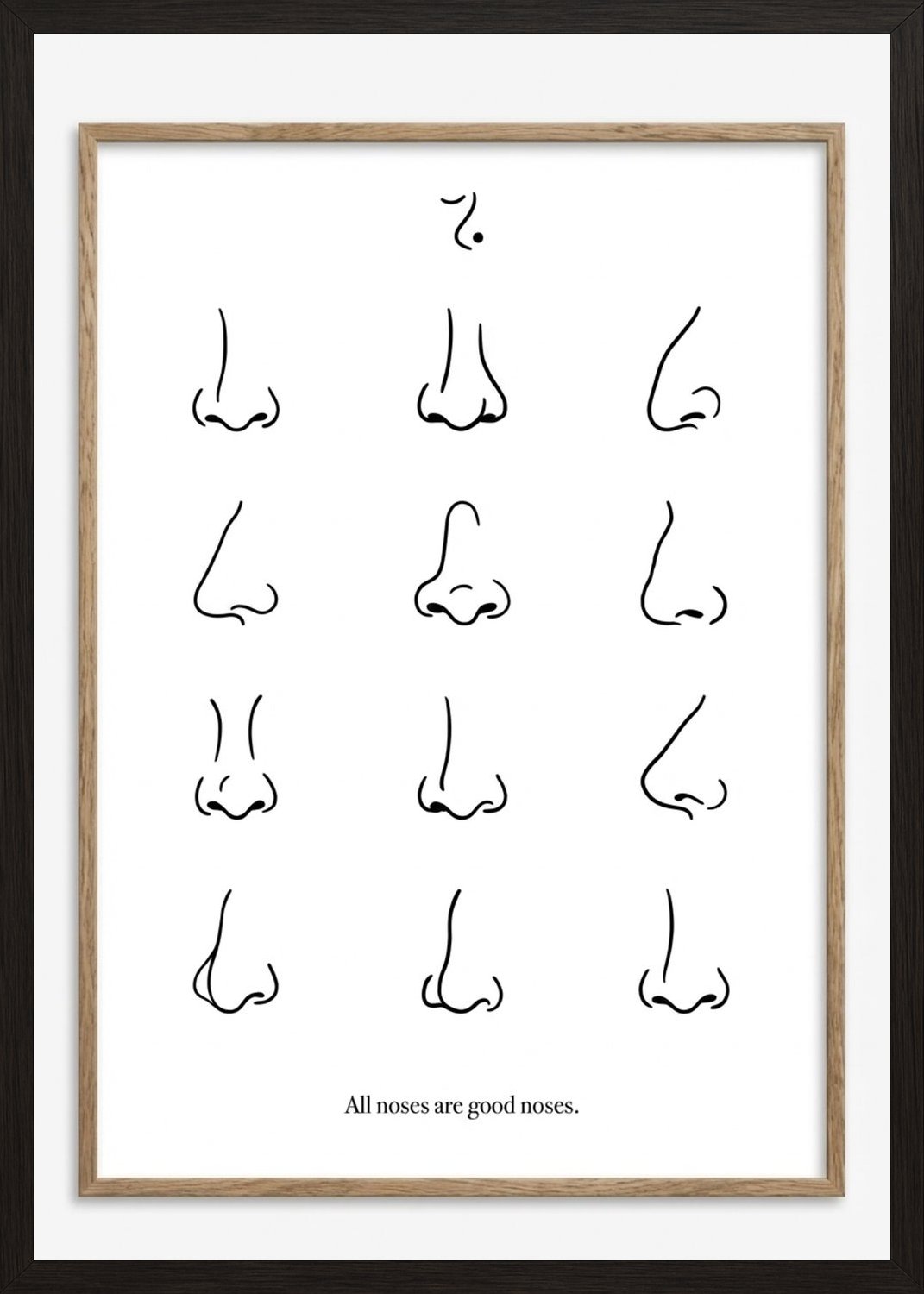 Poster in black frame