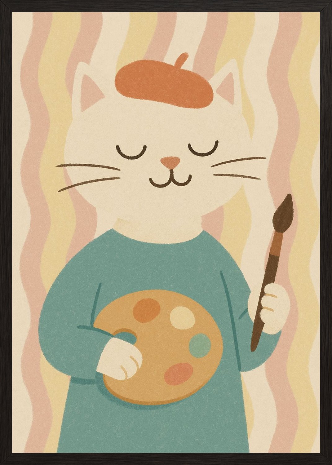 Poster in black frame