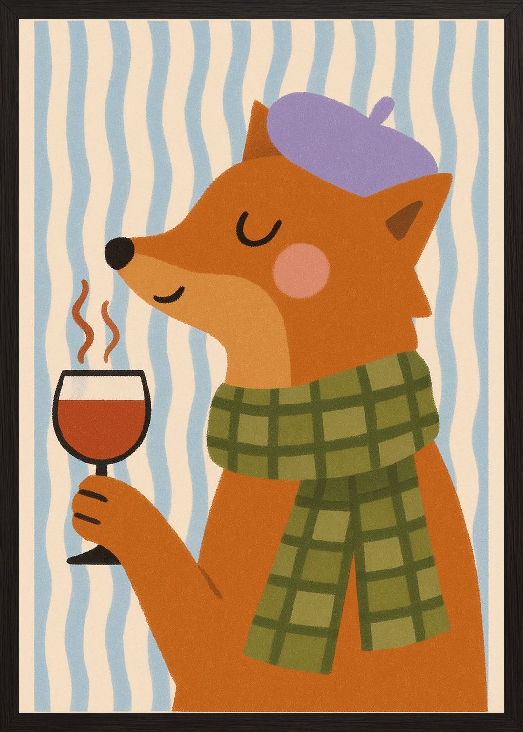 Poster in black frame