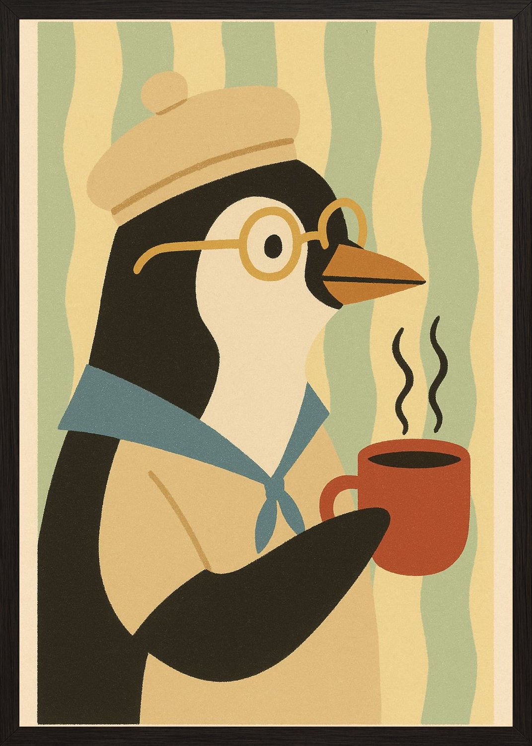 Poster in black frame