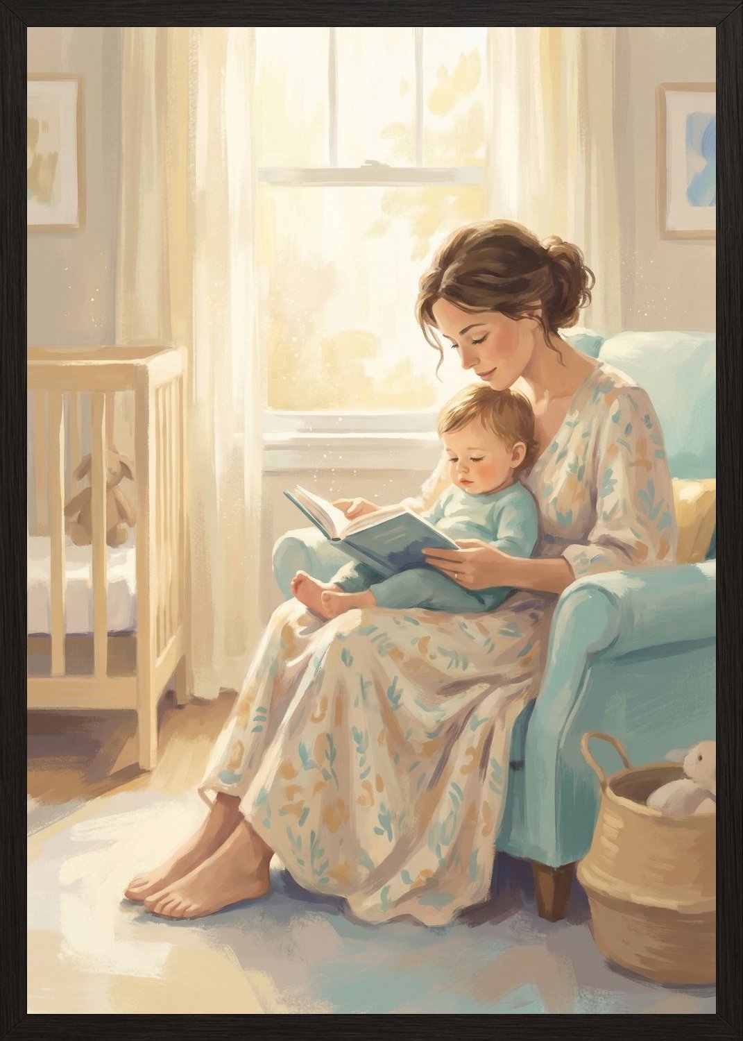 Poster in black frame