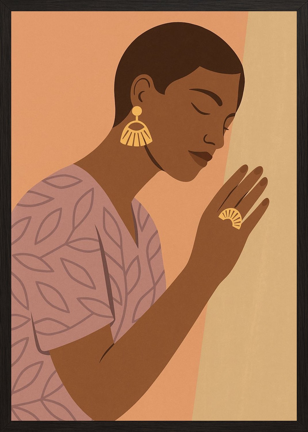 Poster in black frame