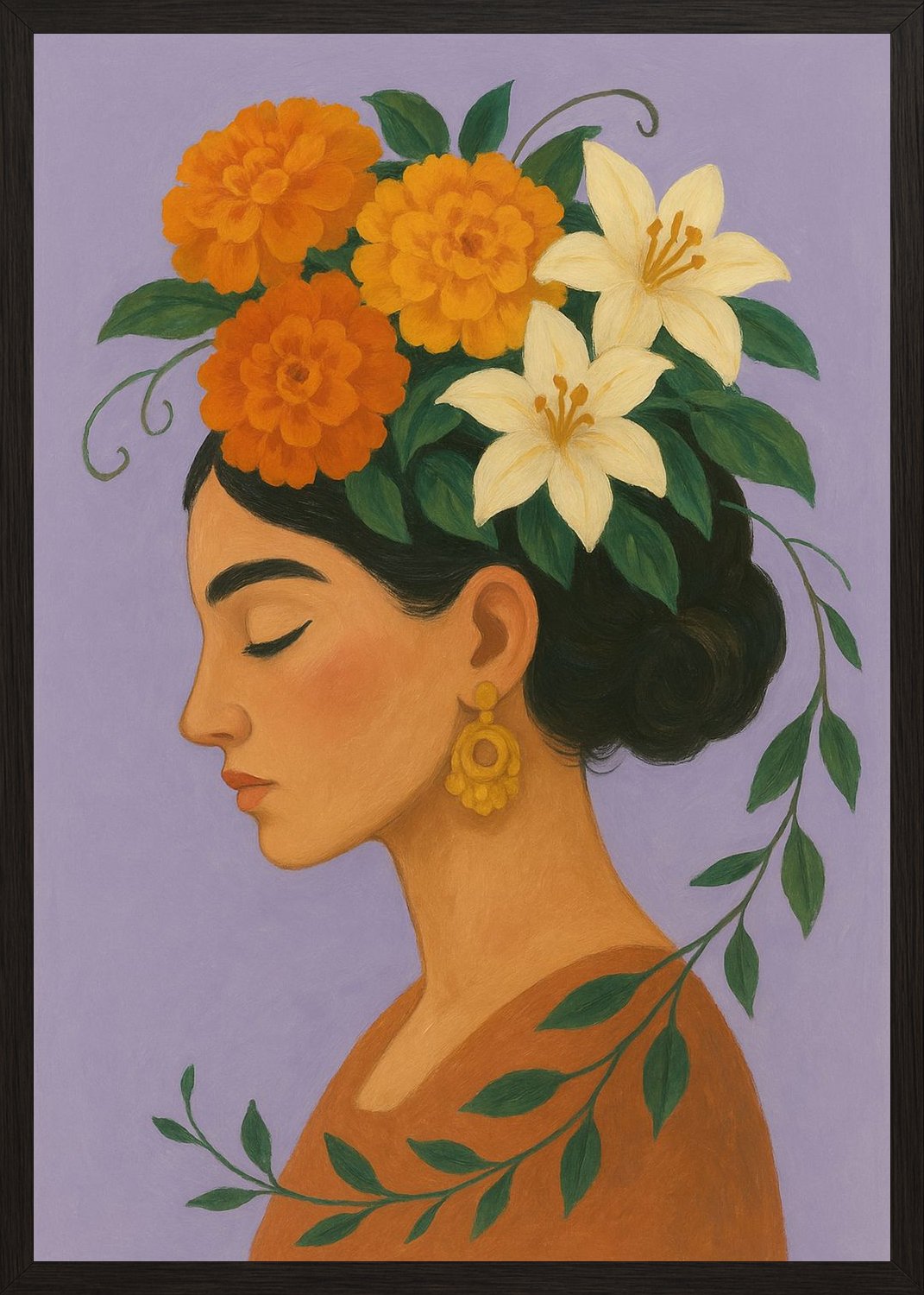 Poster in black frame