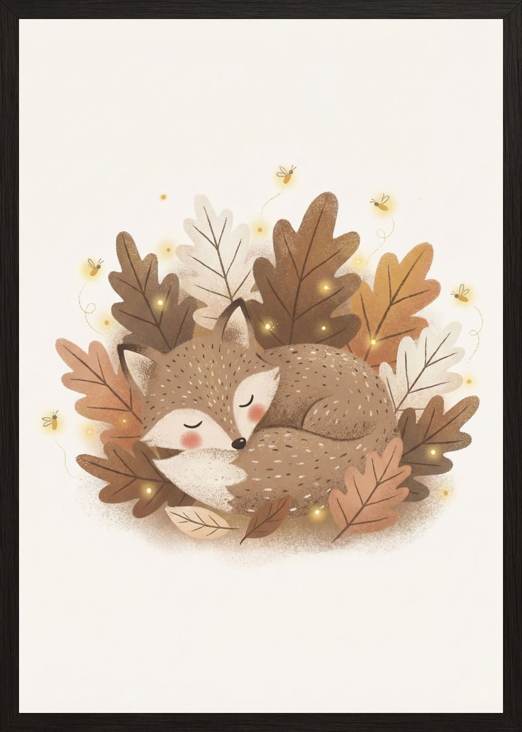 Poster in oak frame