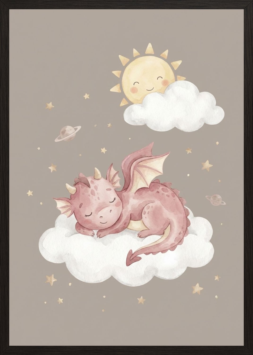 Poster in black frame