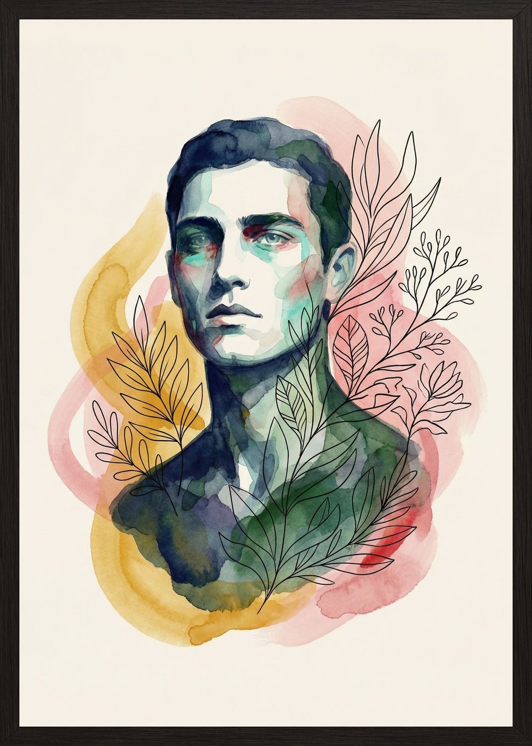 Poster in black frame