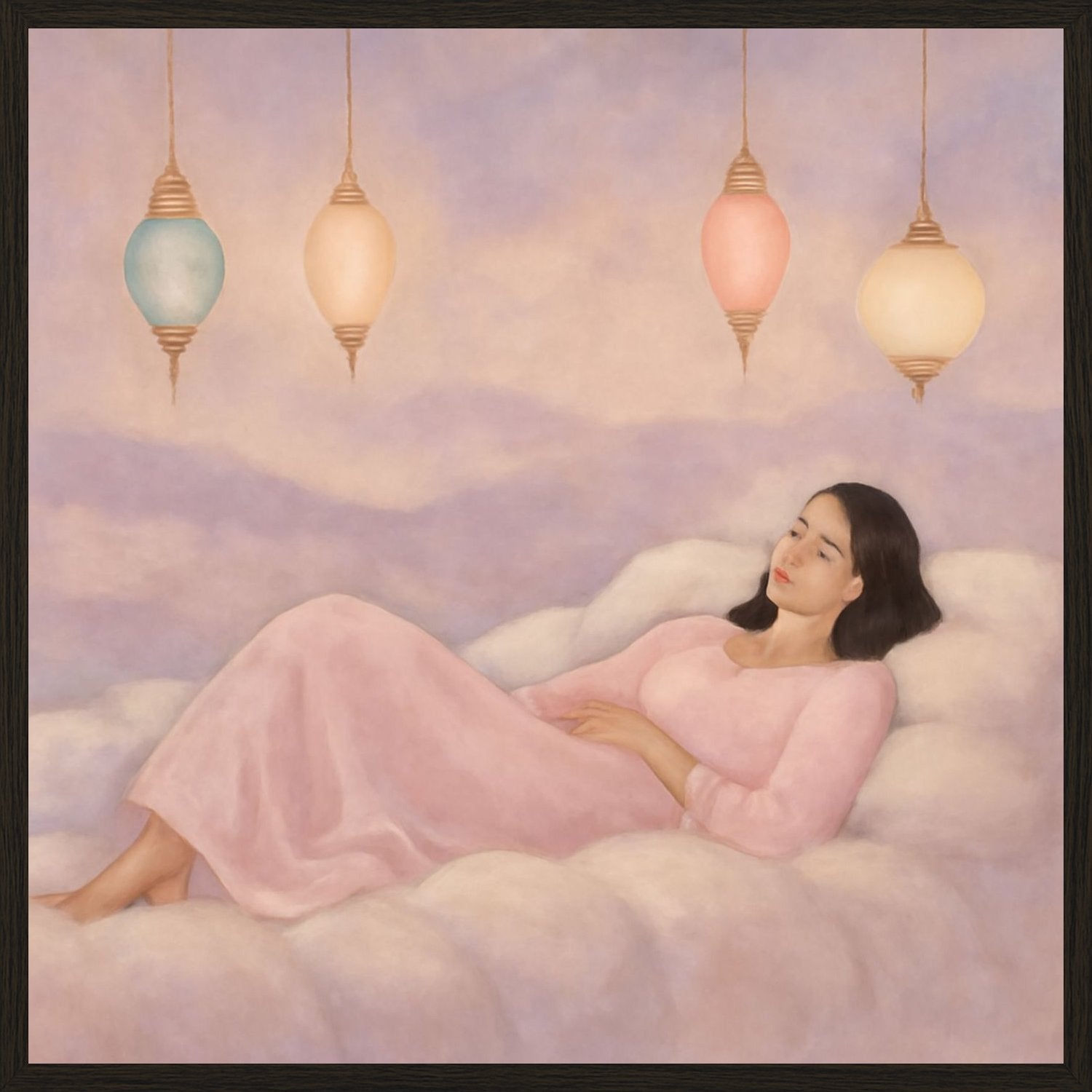 Poster in black frame