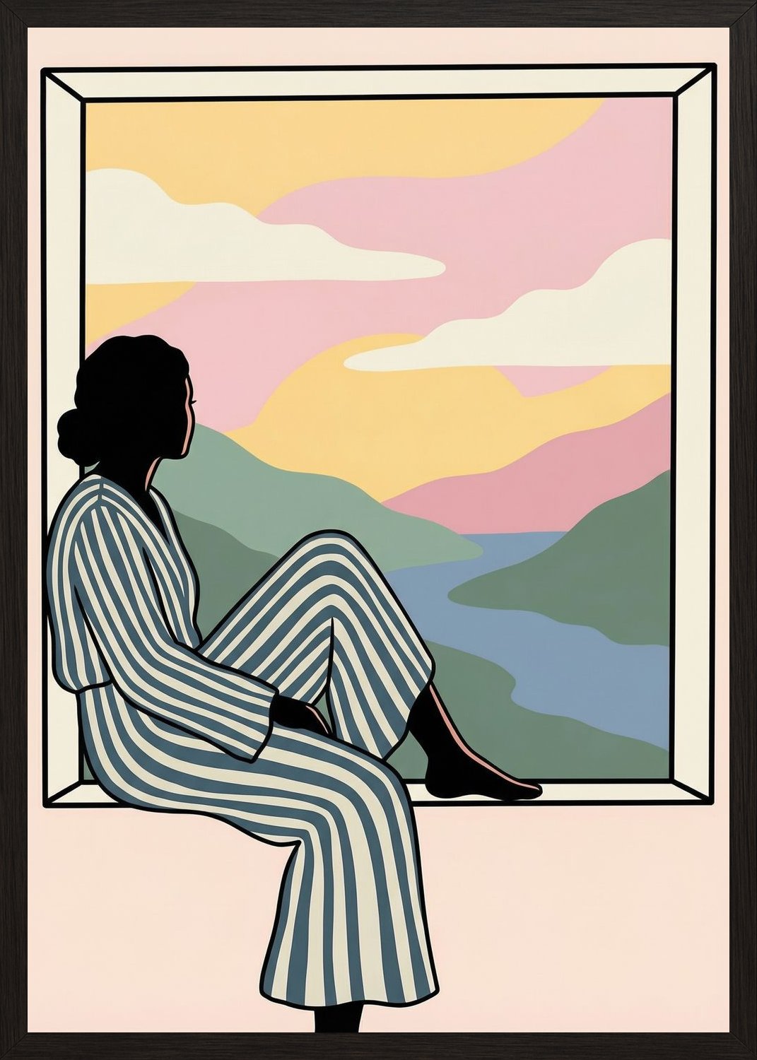 Poster in oak frame