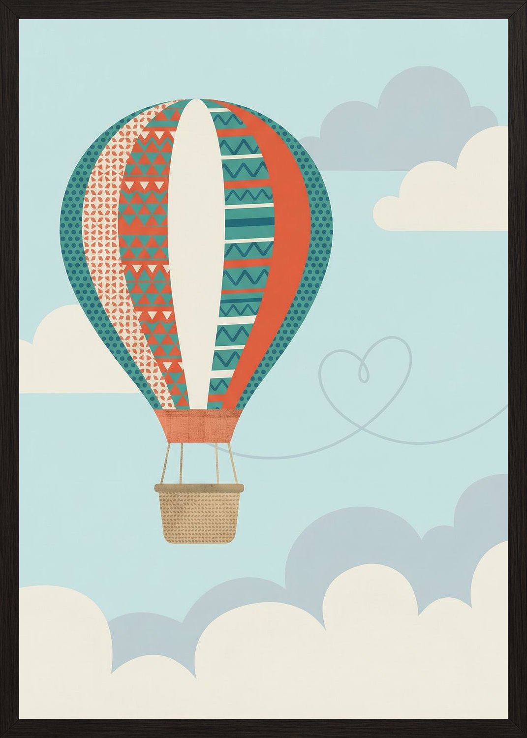 Poster in black frame