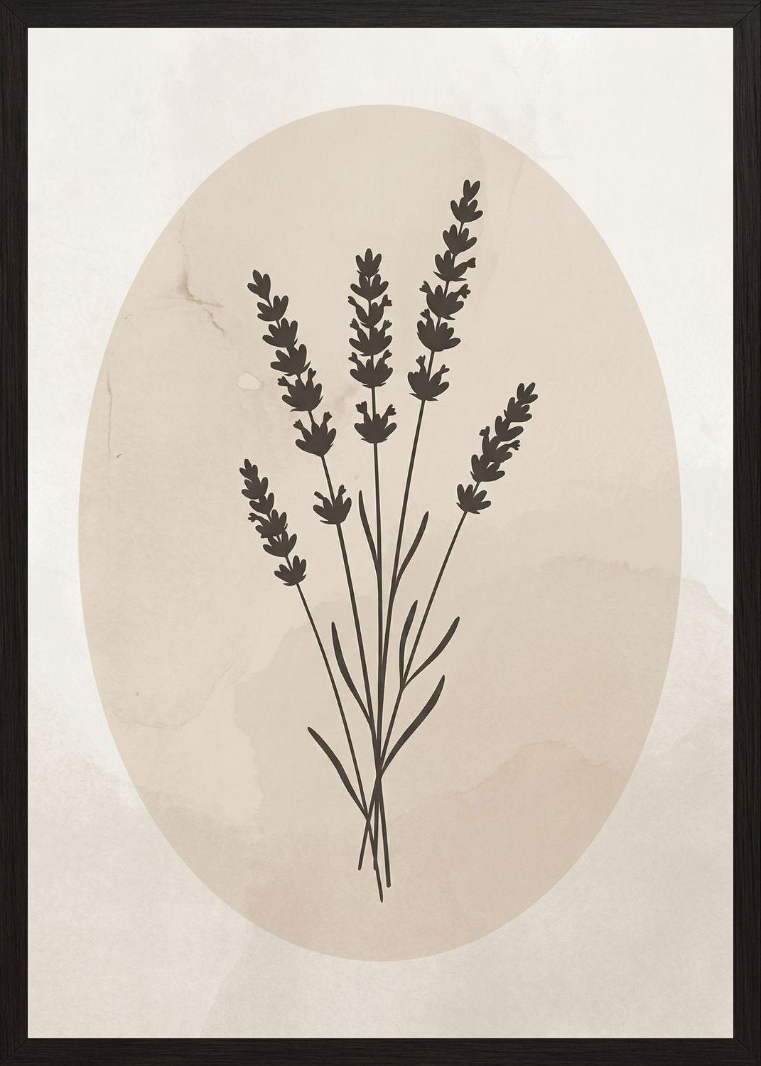Poster in black frame