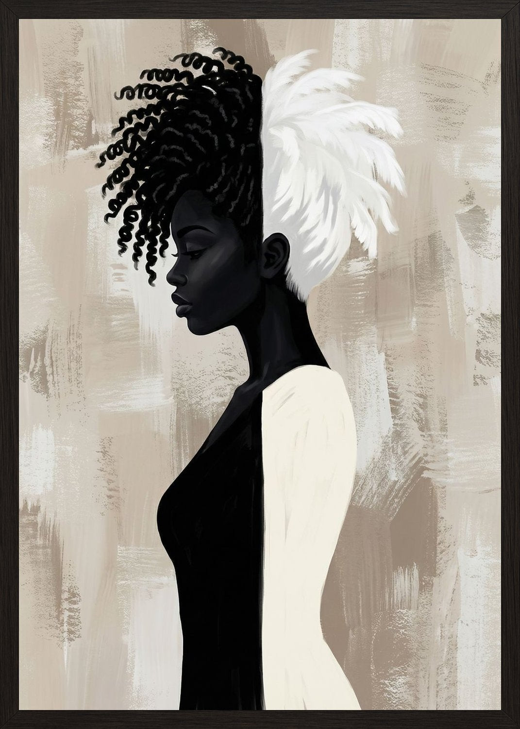 Poster in oak frame