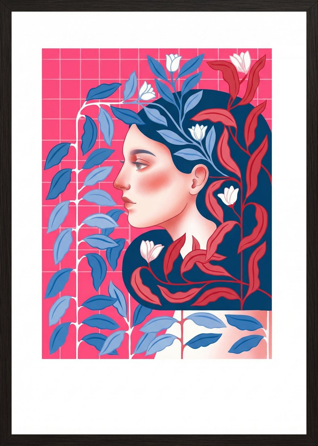 Poster in black frame