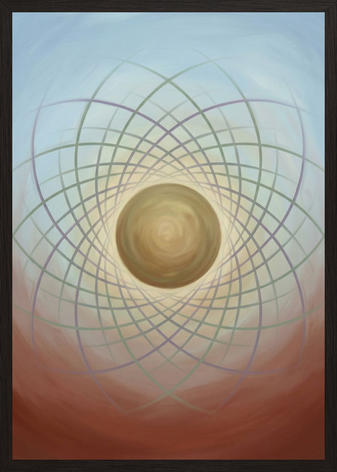 Poster in black frame