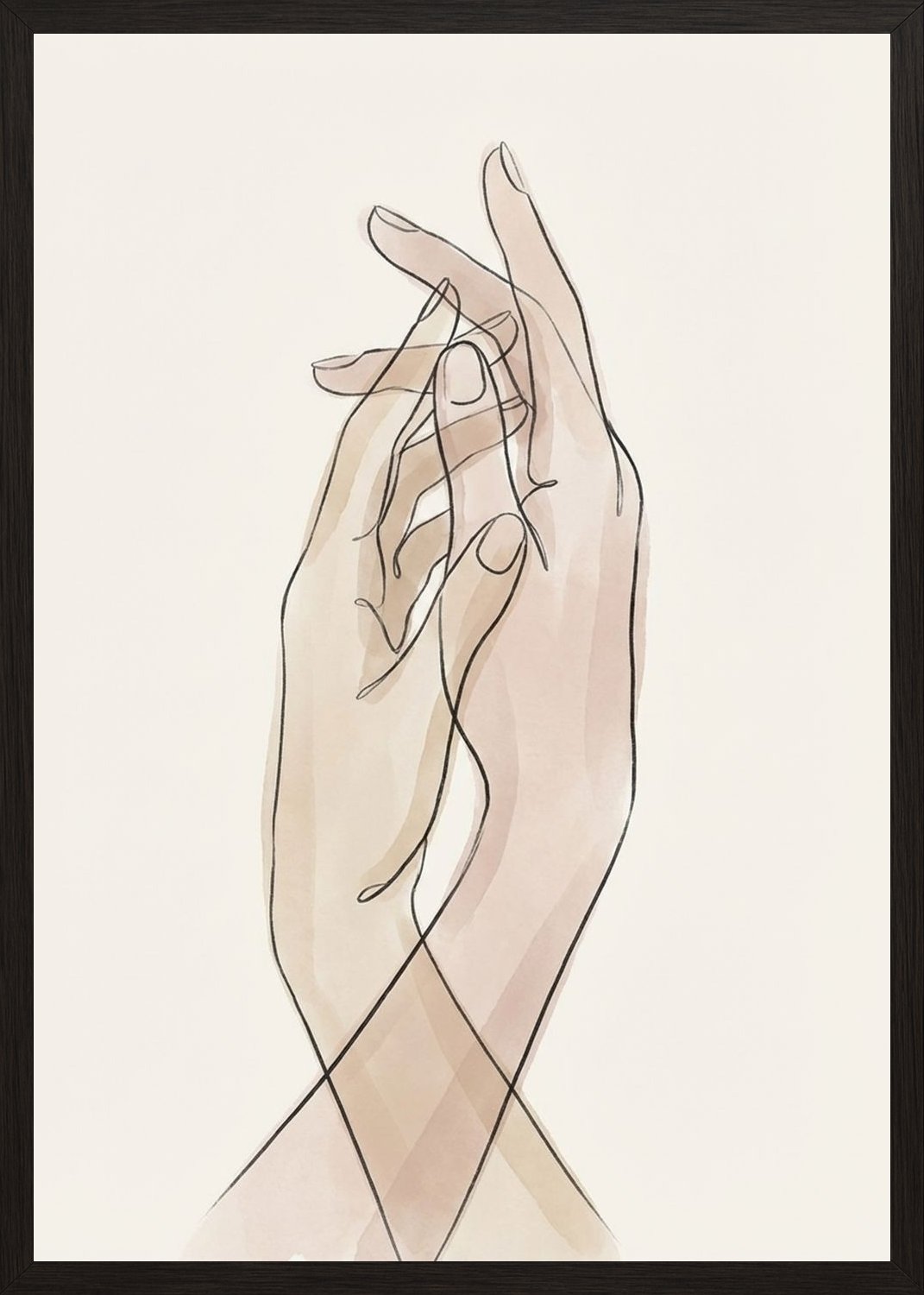 Poster in black frame