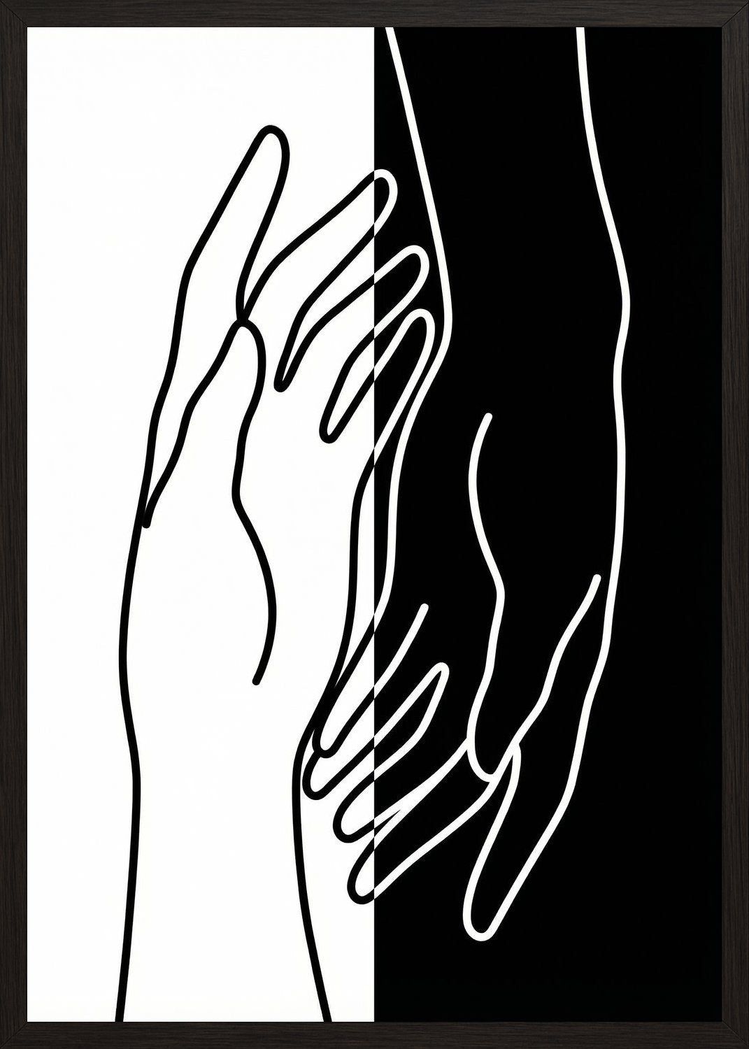 Poster in black frame