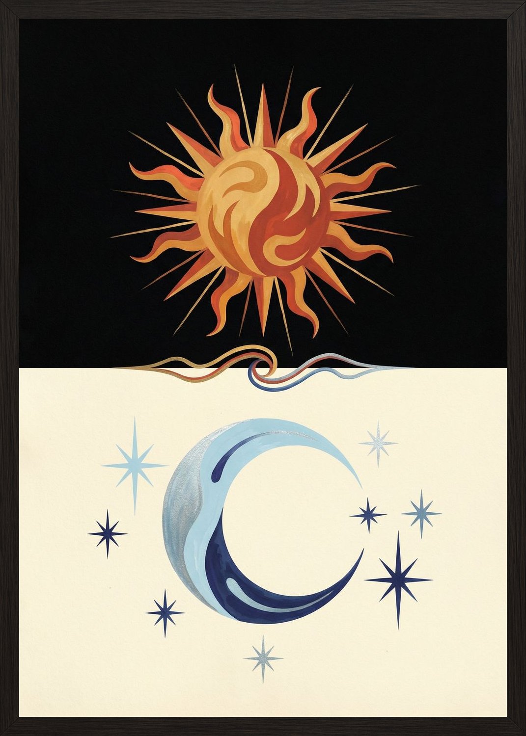 Poster in black frame