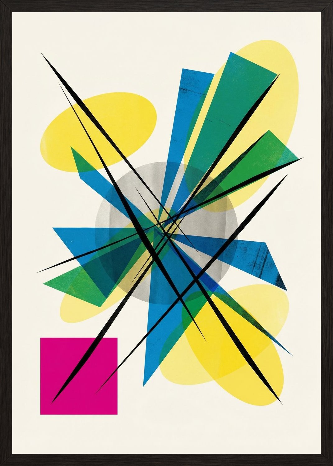 Poster in black frame