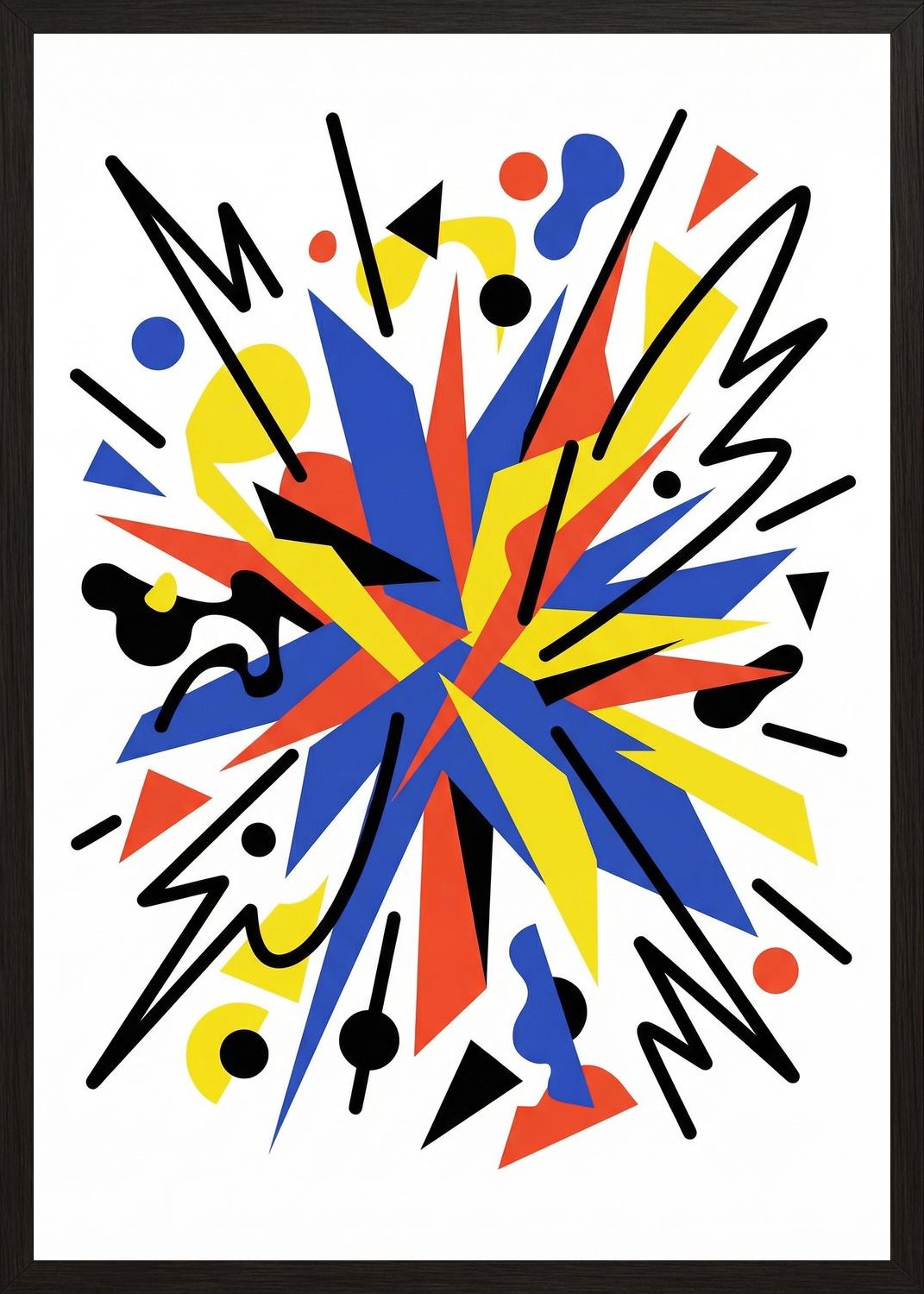 Poster in black frame