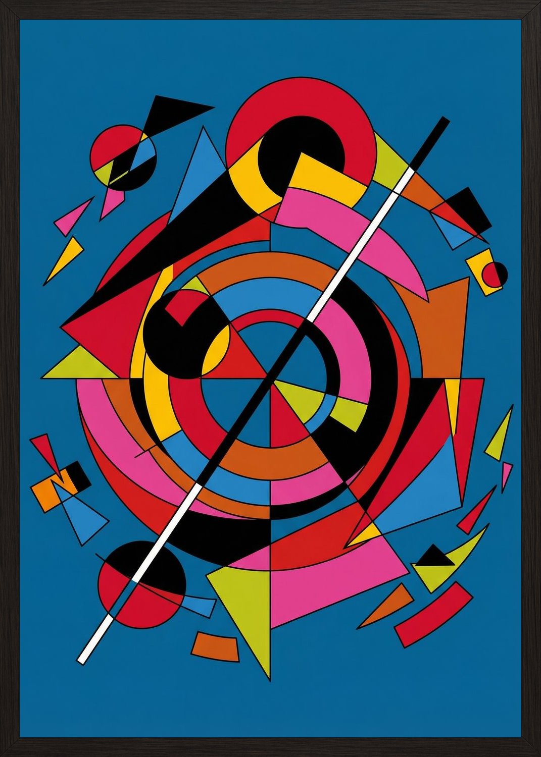 Poster in black frame