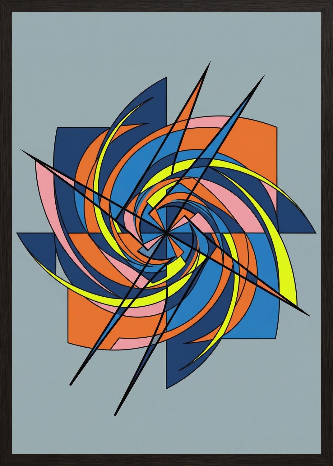 Poster in oak frame