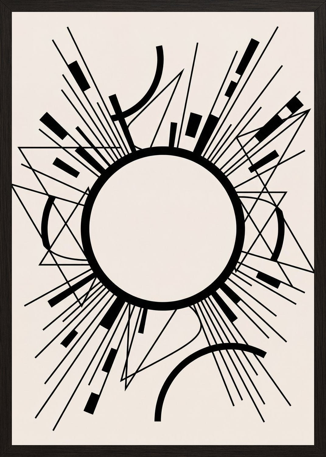 Poster in black frame